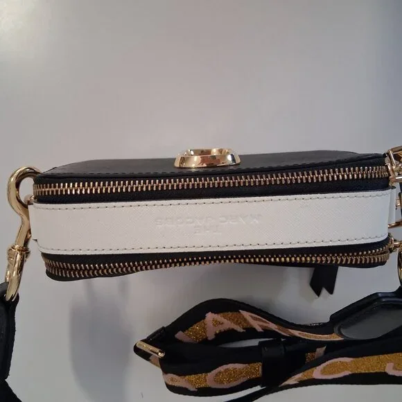 Marc Jacobs Bag, Cb Snapshot, The Snapshot, New Black Multi Color Gently Used - Picture 7 of 8
